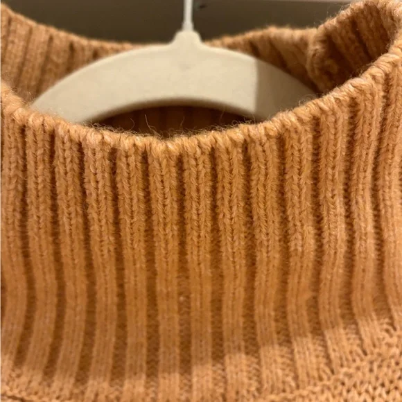 Women’s high neck Tan Sweater/Sweater Dress - Picture 2 of 9